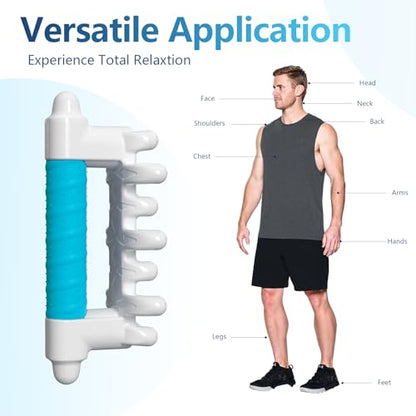 Fascia Massage Tool Blaster for Cellulite,Handheld Myofascial Release Tool for Deep Tissue Massage,Trigger Point Massage Tool for Manual Massage of Neck & Back - color: Sky Blue