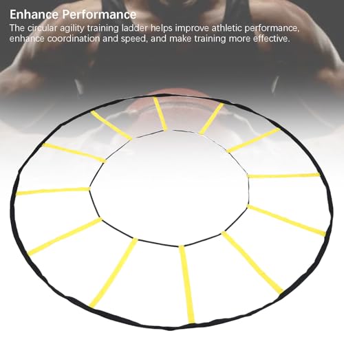 Circular Agility Trainer Sturdy 12 Rungs Agility Training Ladder Nylon Material Enhance Athletic Abilities for Soccer Basketball