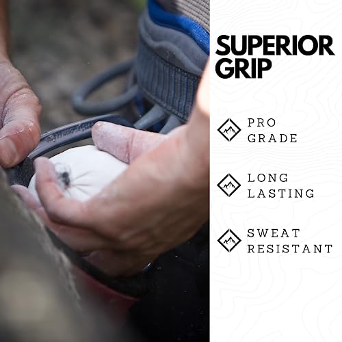 SURVIVOR Chalk Bag + Refillable Chalk Ball + 200g Ultra Fine Climbing Chalk Powder Bundle