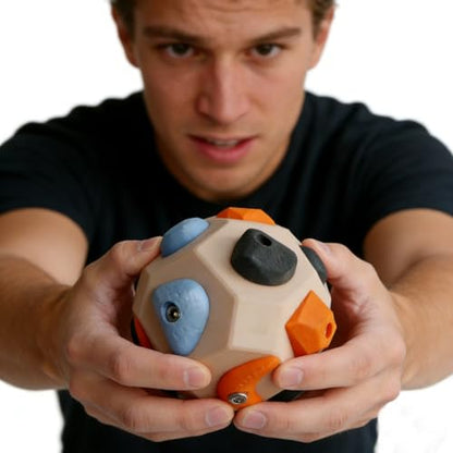 Manual rock climbing - 3D rock climbing training ball, enhances strength and accuracy. Finger trainer for rock climbers. Also suitable for stress relief in the office, rehabilitation training, etc.