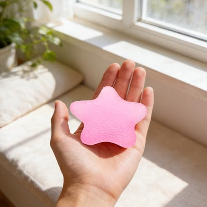 2pcs Hand Grip Exercise Ball - Finger Exerciser Star - Hand Grip Squeeze Star for Strength, Stress & Recovery, Muscle Training, Sports Rock Climbing Pink - color: Pink