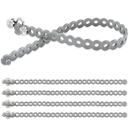 Modular Straps (4-Pack), Gear Tie, EDC Multi-Tool Strap for Camping, Travel & Outdoor Survival（Grey） - color: Grey four