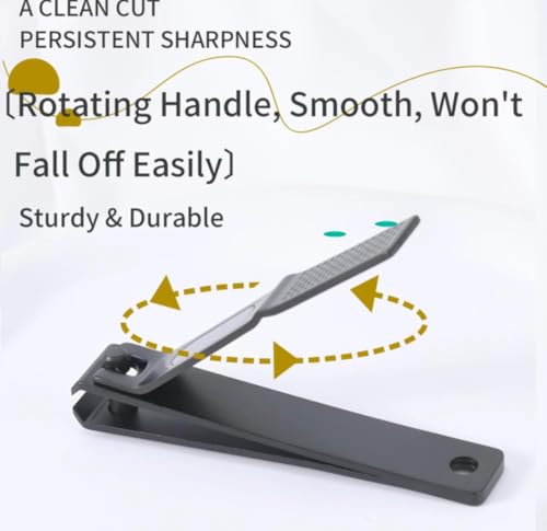 Nail Clippers Set: Ultra Sharp Fingernail and Toenail Clippers for Men, Women, and Seniors with Tin Case