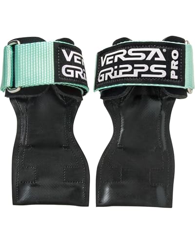 Versa Gripps® Pro, Made in The USA, Wrist Straps for Weightlifting Alternative, The Best Training Accessory - color: Mint, size: X-Small: 5" to 6"
