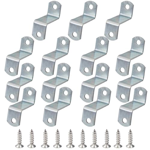 15PCS 1" Canvas Clips for Picture Framing, Offset Mounting Hardware with Screws for Art and Mirror Installation - size: 1 Inch