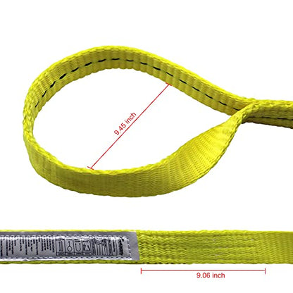 4 Pack 1" x 3' Rigging Straps Machinery Moving Slings Rock Lifting Straps Straight Vertical 1600lbs 5:1