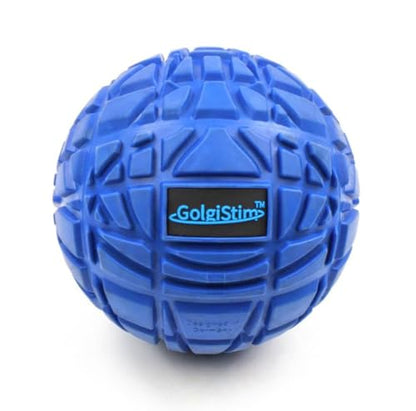 Large Trigger Point Massage Ball - 4.75 Inch Hard Rubber Therapy Ball for Myofascial Massage - Deep Tissue Massager for Myofascial Release (Also for Exercise and Pressure Point Recovery) - color: Blue (Large)