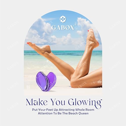 GABOX Nano Glass Pro Foot File, Feet Callus Remover, Dead Skin Exfoliator | Heel & Foot Scrubber, Pedicure SPA Tool for Women & Men, Removedor de Callos en Los Pies, Crystal Purple - style: Crystal Purple