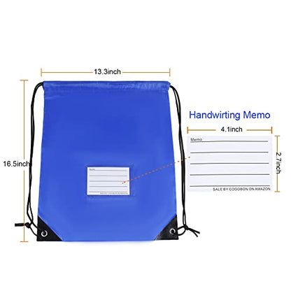 20 Pcs Drawstring Bags,Bulk Draw String Backpack, DIY Gym Sports Cinch Bag Sackpack for Women Men, Royal Blue - color: Royal Blue