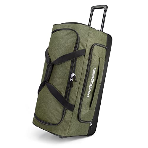 Pacific Gear Duffel Bag with Rolling Wheels - color: Green, size: 30 inch