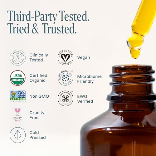Cliganic Organic Jojoba Oil, 100% Pure (2oz) | Natural Cold Pressed Unrefined Hexane Free Oil for Hair & Face | Base Carrier - size: 2 Fl Oz (Pack of 1)