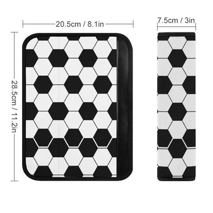 2 Pack Breathable Car Seat Straps Shoulder Pads for Elderly Support, All Vehicles, Soccer Lovers Seat Belt Cushion, Neck and Shoulder Support - color: Pattern 57