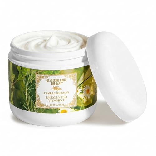 Camille Beckman Glycerine Hand Therapy Cream, Vitamin E Unscented, 8 Ounce - size: 8 Ounce (Pack of 1)