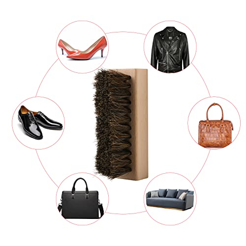Cosmos Set of 2 Shoe Brush Cleaner Kit, Suede & Leather Polish Brush Set, Crepe Brush Eraser & Stain Remover for Cleaning Polishing Suede, Boots, Shoes & Handbag