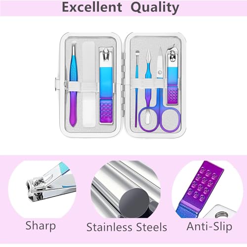 Manicure Set Nail Clipper Set Personal Care Grooming Kits Travel Nail Care Set Manicure Tools Fenlebeneil Nail Clippers Pedicure Kit Basic Nail Tools Gift for Men Women