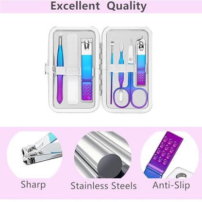 Manicure Set Nail Clipper Set Personal Care Grooming Kits Travel Nail Care Set Manicure Tools Fenlebeneil Nail Clippers Pedicure Kit Basic Nail Tools Gift for Men Women