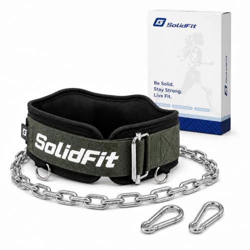 2-in-1 Weight Lifting and Dip Belt with 37.4-Inch Steel Chain men | Comfortable neoprene padding and a 37.4-inch heavy-duty steel chain for weighted dip, squat, pull-up and powerlifting. - color: Green, size: X-Large
