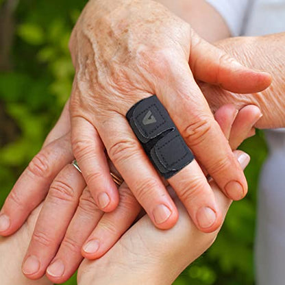 Finger Splint Finger Sleeves Protectors, Adjustable Trigger Finger Splints Thumb Splint Brace for Finger Support Compression Finger Tape for Arthritis - M - size: Medium, style: Single