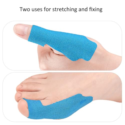 Precut Kinesiology Tape for Thumb, 30 PCS Self Adhesive Thumb Protecting Tape Big Toe Straps, Elastic Athletic Tapes, Breathable Latex-Free Tapes Finger Toe Patches for Joints Muscle Support (Black) - color: Black