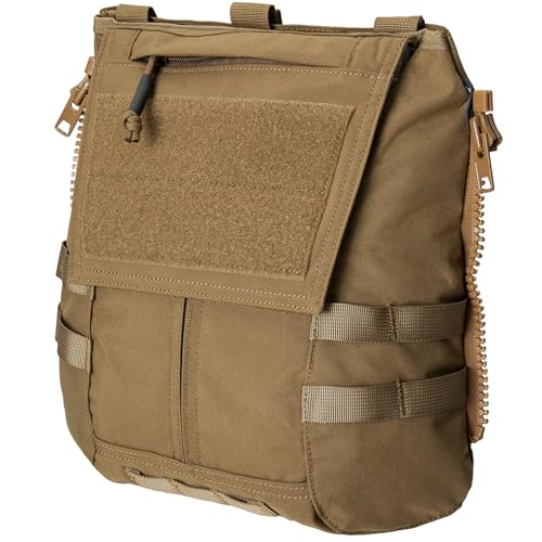IDOGEAR Tactical Zip-on Panel Pouch Military Backpack Vest Accessory Bag for CPC AVS JPC2.0 - color: D:coyote Brown