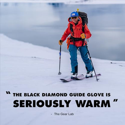 BLACK DIAMOND Men's Guide Ski/Snow Gloves, Waterproof, Gore-TEX Insert - color: Beeswax 2.0 (5 Finger Gloves), size: Medium