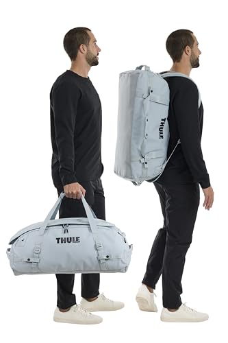 Thule Chasm Duffel bag, Weather-resistant materials, Easy packing, Converts to backpack, Internal pockets, Travel-ready - color: Soft blue, size: 70L