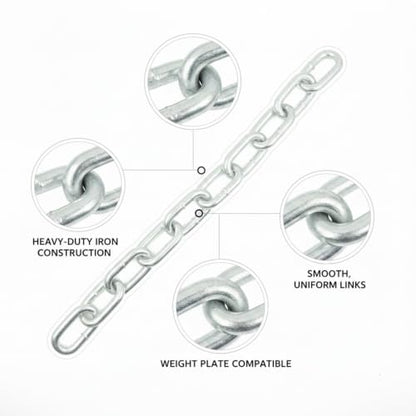 Weighted Dip Belt with Iron Chain for Pull Ups and Dips, Heavy Duty Strength Training Attachment (1 PC) - size: 11.81 x 0.98 x 0.39 in