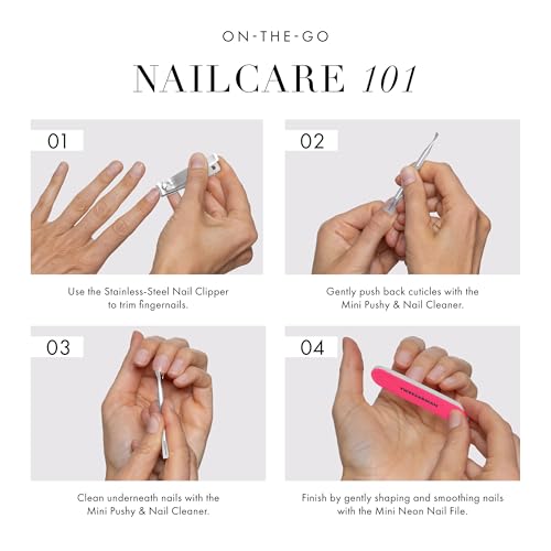Tweezerman Mini Neon Nail Care Kit - style: Nail Care Kit