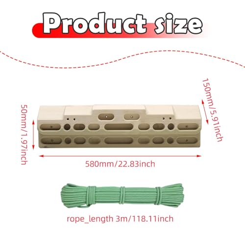 Climbing Finger Training Board with Hanging Rope Fingerboard