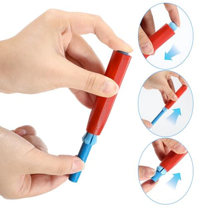 10PCS Chalk Holders,Adjustable Sidewalk Chalk Holder,Plastic Chalks Holder Stick, for Teachers, Offices, and Drawing Boards, Protecting Hands, 5 Colors