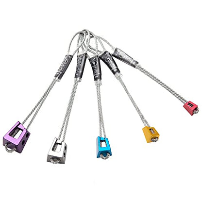 TRANGO Offset Nuts Wire Taper | Rock Climbing Passive Anchor Protection - color: 5 Pack: 7-11