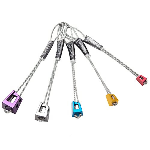 TRANGO Offset Nuts Wire Taper | Rock Climbing Passive Anchor Protection - color: 5 Pack: 7-11