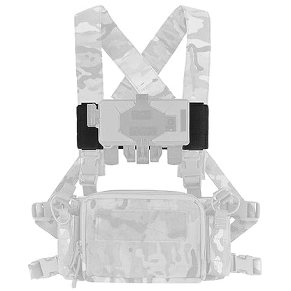 Tactical Micro Front Panel for D3CRM MK4 Vest,Tactical MOLLE Panel Phone EUD Bridge Gear Expansion Accessory