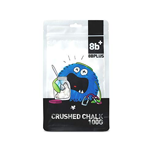 8BPLUS Chalk for Climbing, Bouldering - Premium Quality - No Fillers or Drying Agents - style: 100G Crushed