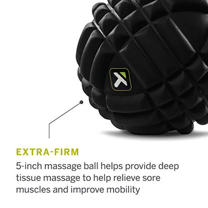TRIGGERPOINT Performance Grid X Massage Ball for Deep Tissue Massage and Exercise Recovery, Black - size: 1 Count (Pack of 1)