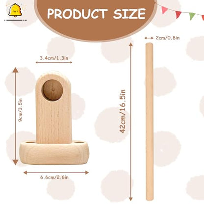 Duomilee Baby Pull up Bar Toddler Pull Up Bar Montessori Wall-Mounted Handrail Ballet Bar for Toddlers Suitable for Baby to Learn to Stand and Support. (17.3 in) - style: 17.3 IN