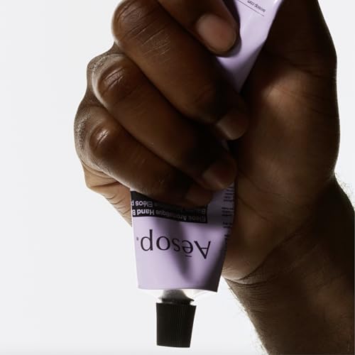 Aesop Eleos Aromatique Travel Size Hand Balm | Shea Butter and Coconut Oil to Nourish Dry, Cracked Hands | Lotion Made with Skin-Calming Essential Oils | 2.4 oz / 75 mL - style: Eleos
