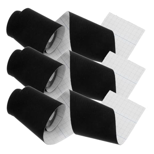 Elastic Sports Tape Spandex Material 3pcs for Muscle and Joint Support Black Grip Tape Versatile Use for Handles for Daily Life and Occasions