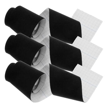 VOSAREA 3pcs Black Elastic Muscle and Joints Support Tape with Lifting Effect Made of Spandex for Sports and Occasions