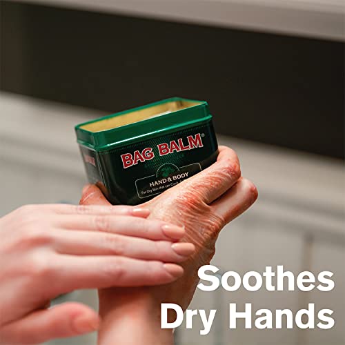 Bag Balm Vermont's Original Hand Moisturizer, Hand Balm for Dry Skin, Cracked Hands, Heels & Dry Hands Treatment, For Dogs and More Ointment, Lotion - 8oz Tin, 3 Pack - size: 8 Ounce (Pack of 3)