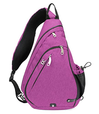 INOXTO Sling Bag, Multipurpose Crossbody Shoulder Bag for Men and Women - color: Purple
