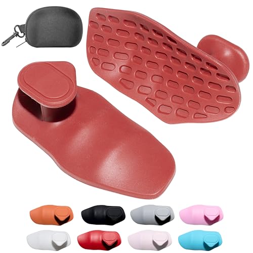 Silicone Gym Grips for Weight Lifting,Workout Gloves Alternative | Anti Slip Gym Workout Grip for Women Men,Rubber Gym Hand Grips-Weightlifting Grips Pad for Barbell,Pull Up,Ryptfit,Training - color: red, size: Medium