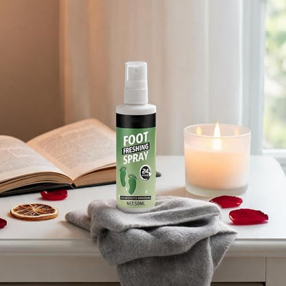 Shoe Spray Deodorizer 60ml Powerful Long-Lasting Elimination | Shoe Refresher Spray for Leather Boots Footwear Tennis Hockey Closet Home Sneaker