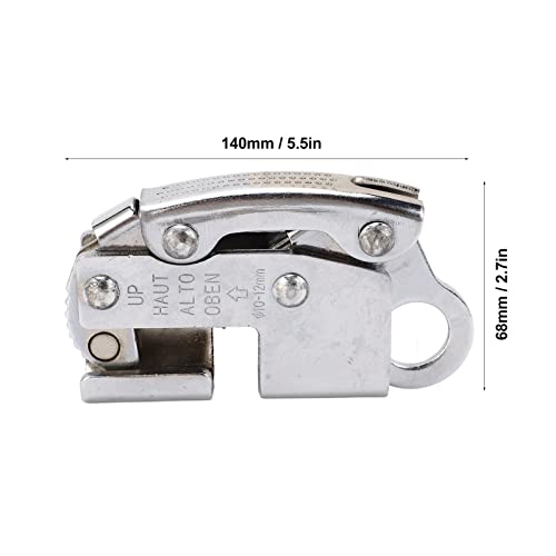 VBESTLIFE Fall Protection Rope Grab, Alloy Steel Self-Locking Device with Spring Mechanism for Rock Climbing Fire Rescue Industrial Safety Equipment