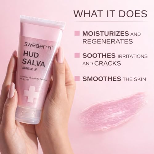 swederm Hudsalva Skin Moisturizer with Vitamin E, Shea Butter, 1,69 fl oz | dry skin remedy, glycerin, shea butter, allantoin, elbows, cracked heels, Scandinavian quality, travel essentials - size: 1.69 Fl Oz (Pack of 1)