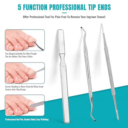 Toenail Clippers for Thick Nails for Seniors - Heavy Duty Toe Nail Clippers Kit with Long Handle for Men & Elderly with Inflexible Joints, Professional Nail Clippers Kit for Thickened Toenails (Red) - style: Creating Exquisite Nails - Red