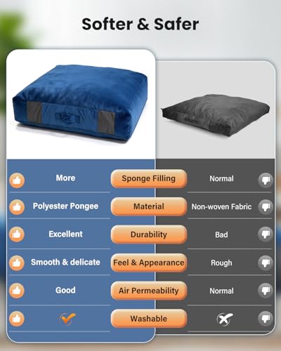 Crash Pads for Kids Sensory, Climbing Crash Pads, Crash Mat Sensory Room Play Equipment, Soft Foam Landing Zone, Luxe Velour, Cover Washable - size: 4FT