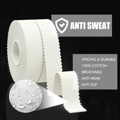 Finger Tape - 6 Rolls 0.5'' 30' Athletic Tape Sports Finger Protectors Toe Thumb Bandage Tape, Waterproof & Sticky Sports Tape Athletic for Power Support to Jiu Jitsu, Hockey, BJJ, Climbing, Rock