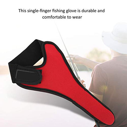 Milltrip 3Pcs Fishing Single Finger Protector, Non-Slip Unisex Elastic Glove for Fishing, Cycling, and Outdoor Activities, Quick-Dry Polyester Fabric
