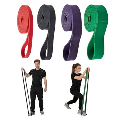 Garvee Pull Up Assistance Bands, 4/5-Pack Resistance Bands Set, Natural Latex Exercise Bands for Strength Training, Stretching, Physical Therapy, Home Gym for Women Men - color: Upgraded 38-125 lbs